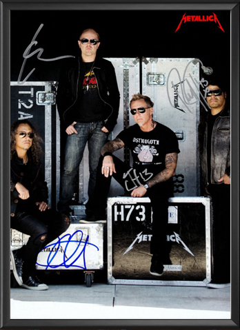 Metallica - Signed Music Print